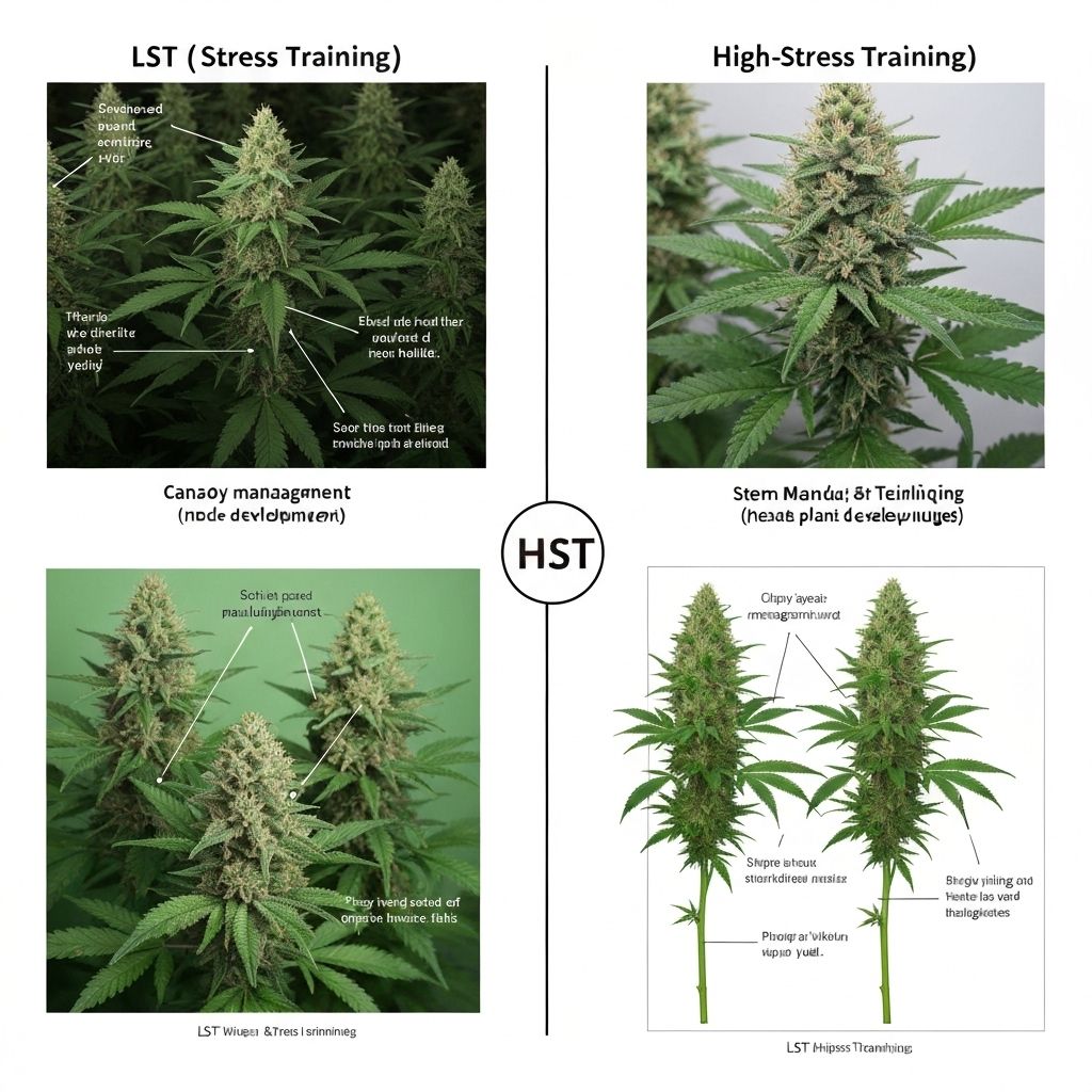 Técnicas Avançadas de Cultivo: LST, HST, SCROG e SOG