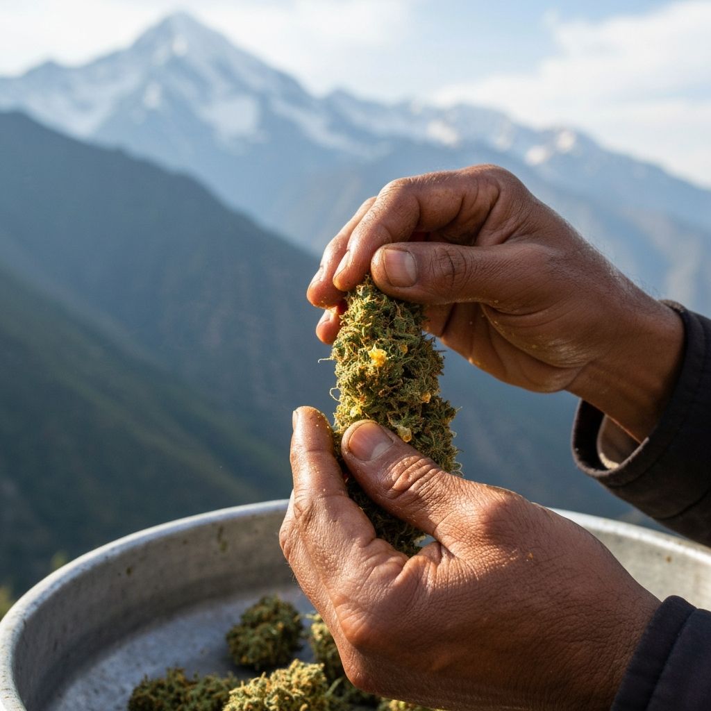 Método tradicional de produção de charas