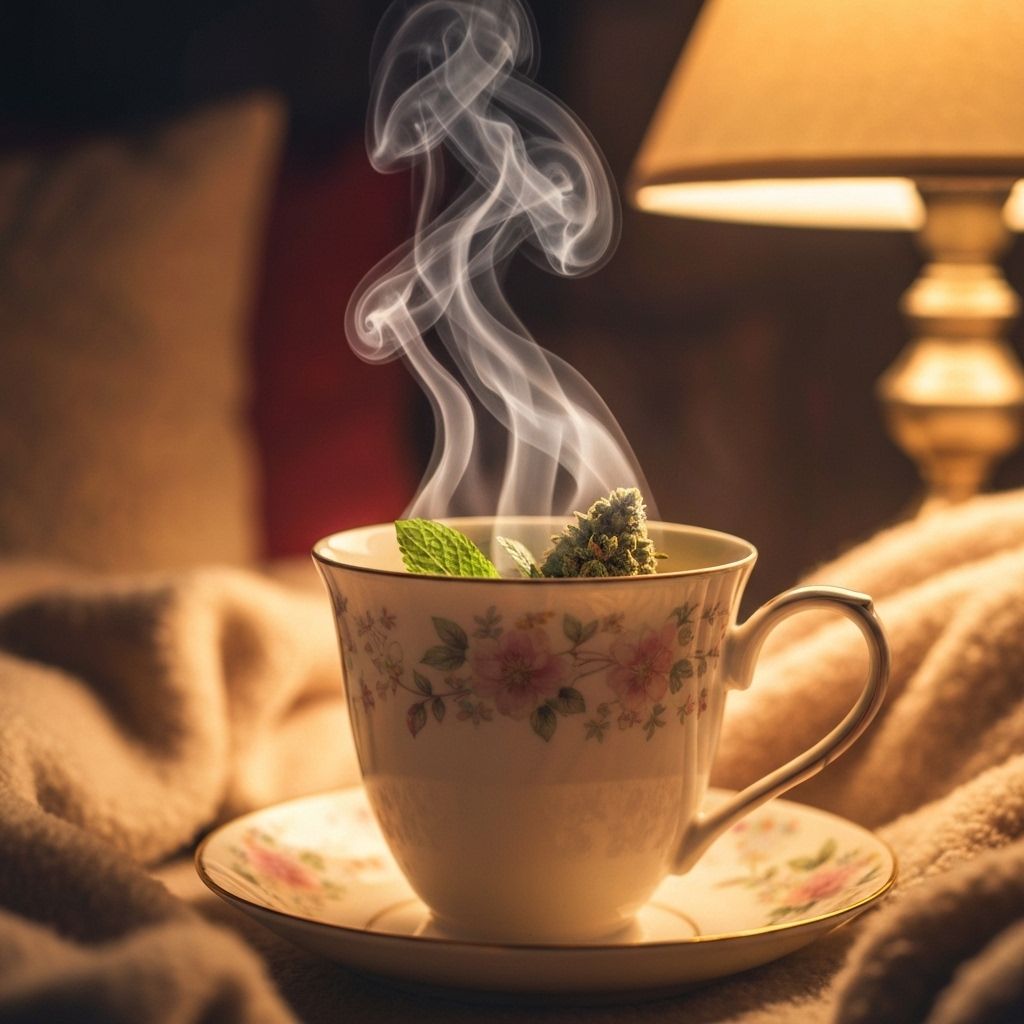 Chá de Cannabis Relaxante com Camomila e Mel