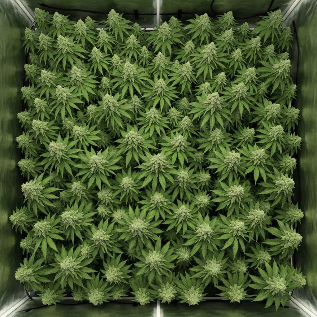 Layout SOG mostrando densidade de plantas